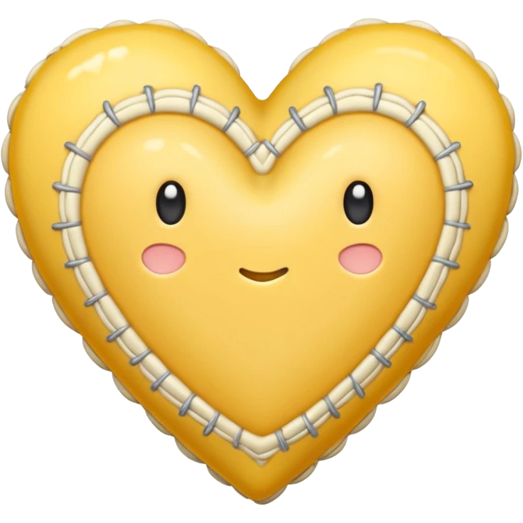 this emoji ❤️‍🩹 but cream yellow emoji