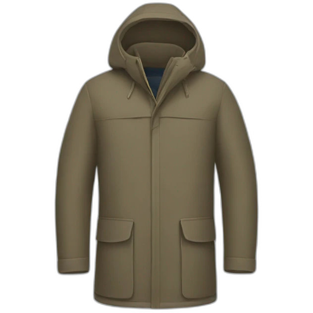 Manteau kway emoji