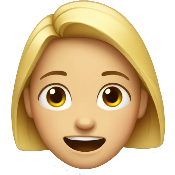 Happy crying girl emoji