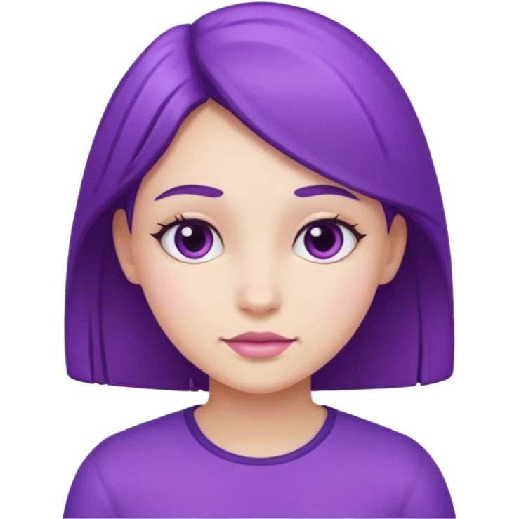 Purple girl emoji
