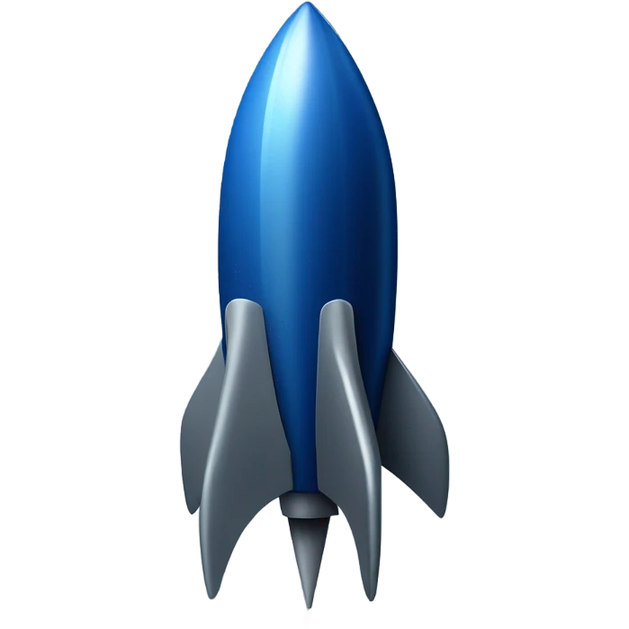 dark blue rocket emoji