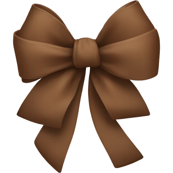 brown bow emoji
