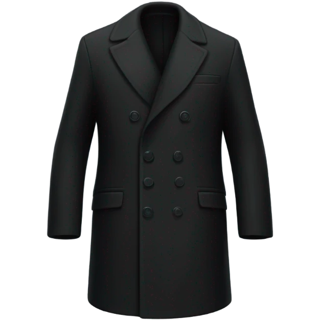 black coat emoji
