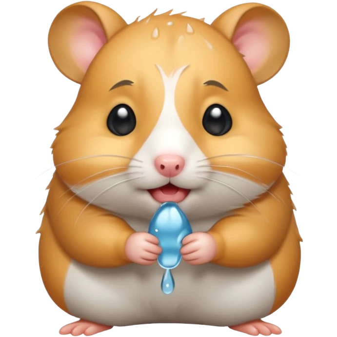 Crying hamster  emoji