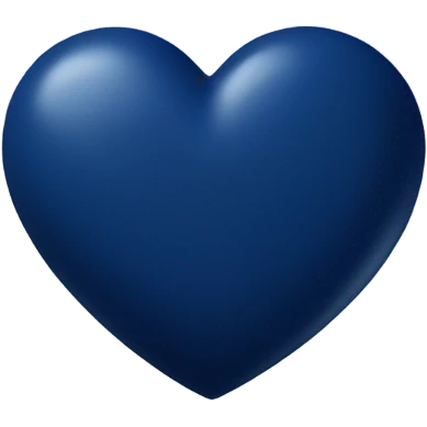 Navy blue heart  emoji
