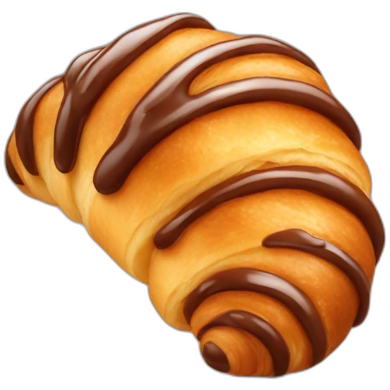 Croissant with chocolate  emoji