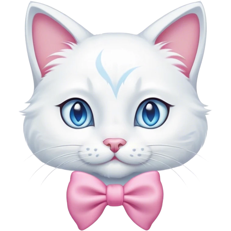cat marie from aristocats with pink bow emoji