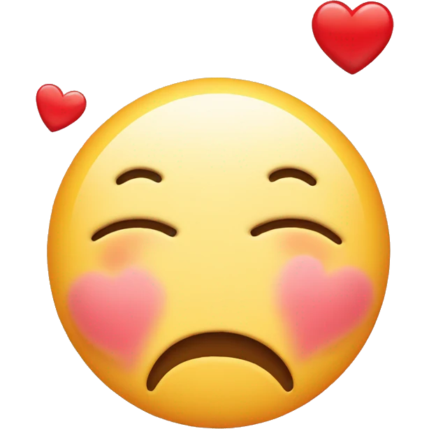 Blushed smiley face with heart kiss emoji