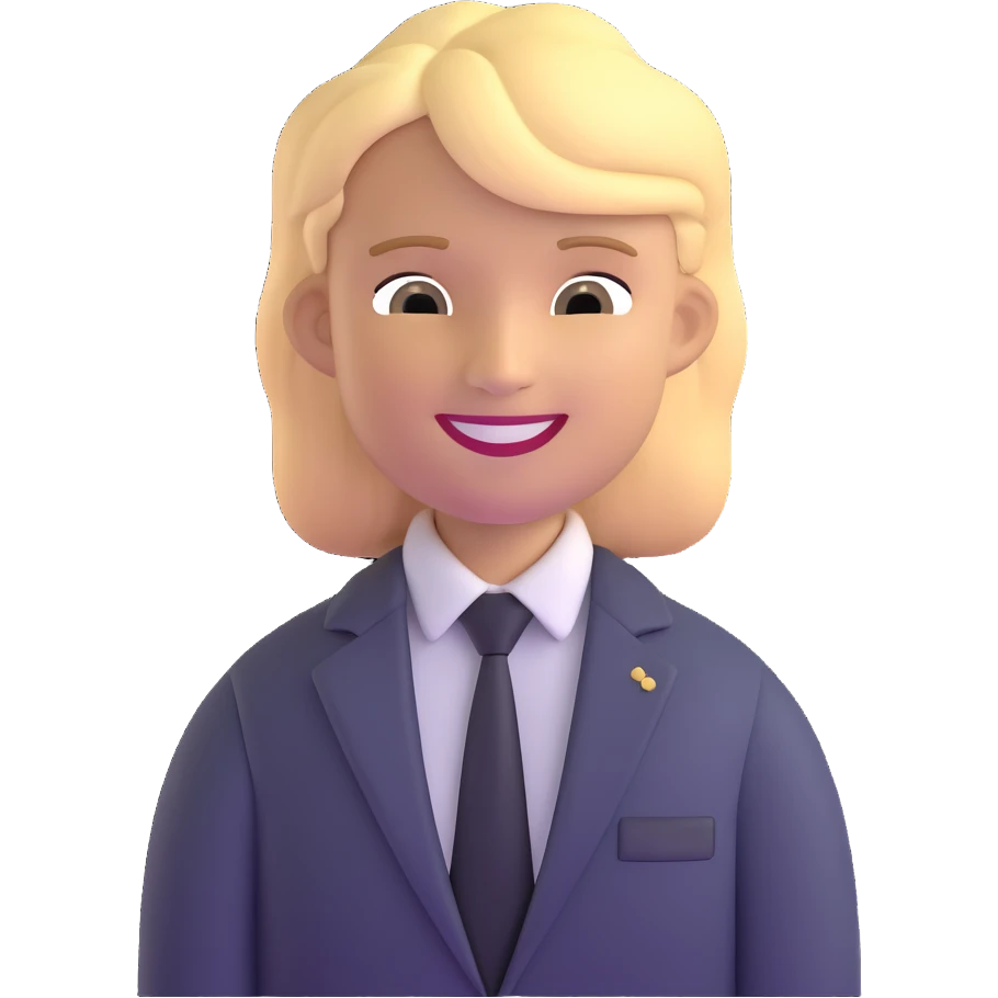 Oleg Tinkov, smiling, blond hair, business casual emoji