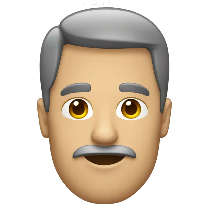 Hombre de perfil viendo a la izquierda emoji