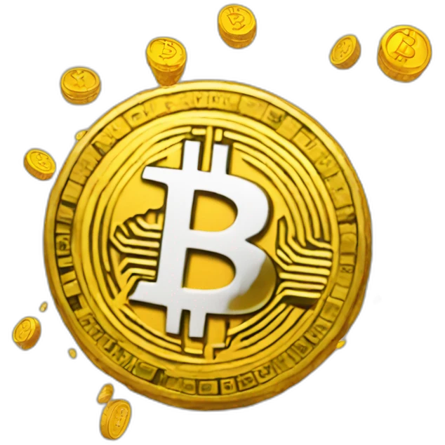 Bitcoin bouncing emoji