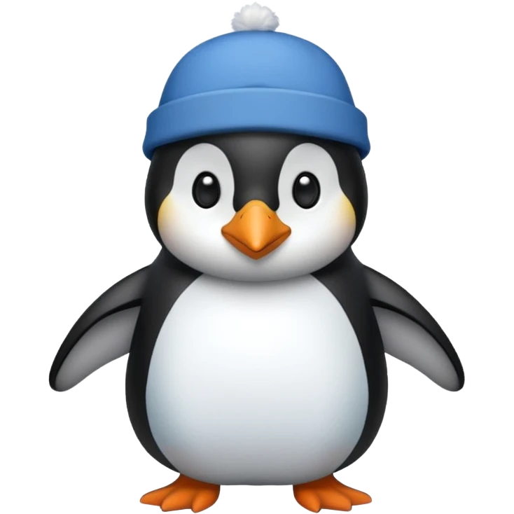 A blue shirt with penguin emoji