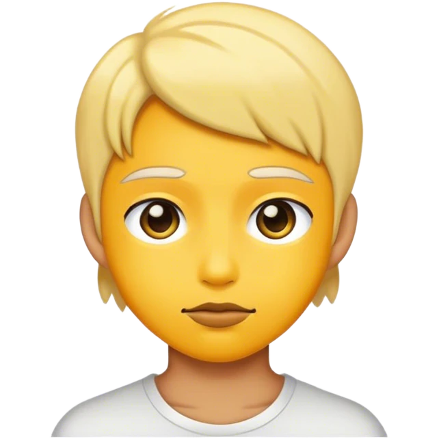 teen not yellow skin tone emoji