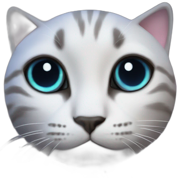 surprising real small cat face in real galaxy emoji