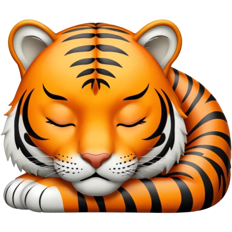Sleeping tiger emoji