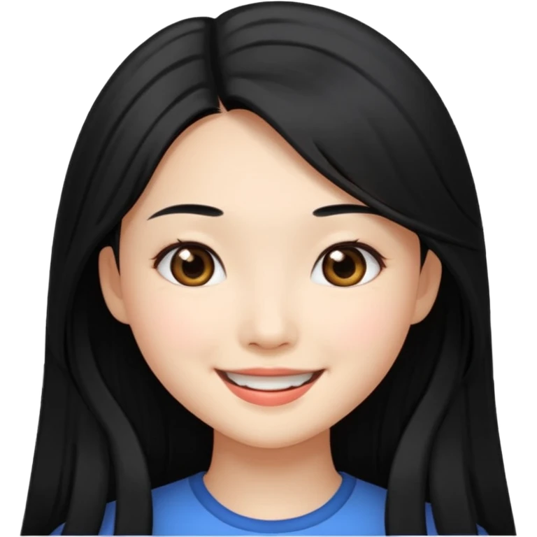 Pretty Asian girl with money long hair emoji