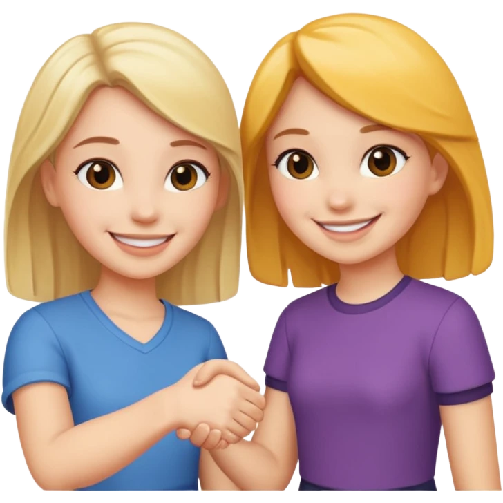 tho girls handshake emoji