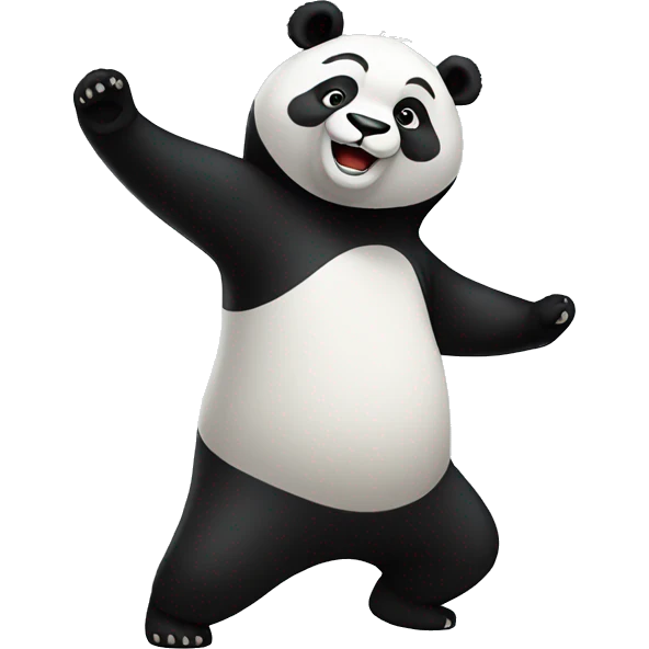 Panda dancing emoji
