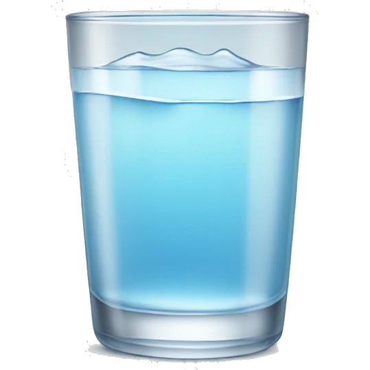 Glass of water with no bubbles emoji