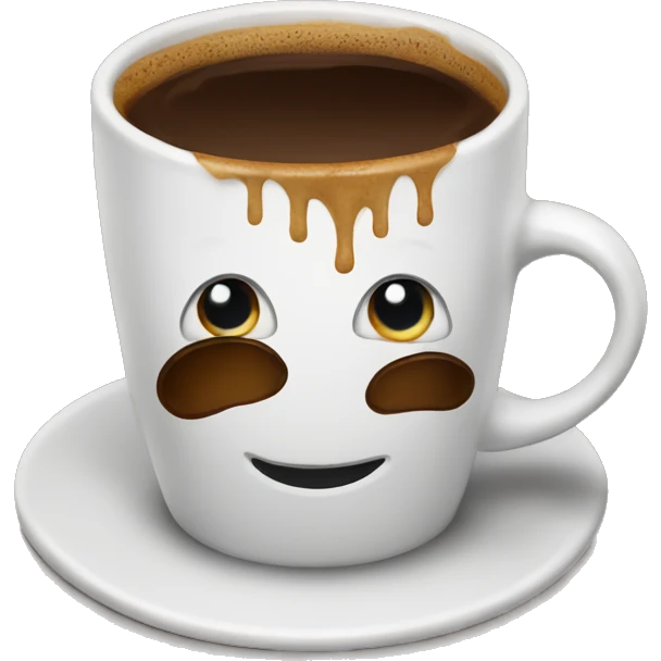 Dirty cup of coffee emoji