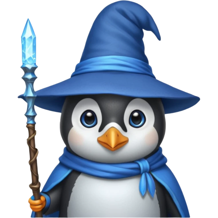 Penguin Wizard emoji