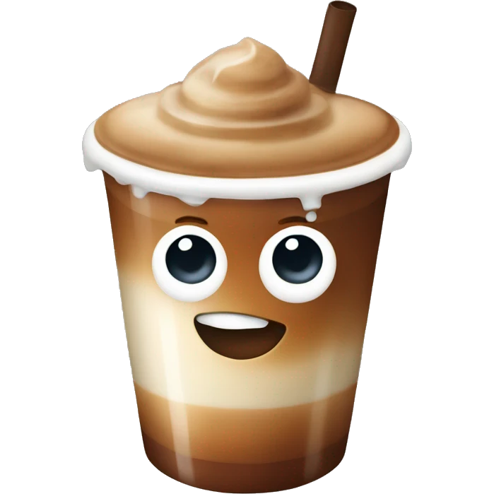 iced coffee with milk  emoji