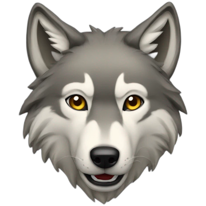 Wild wolf  emoji
