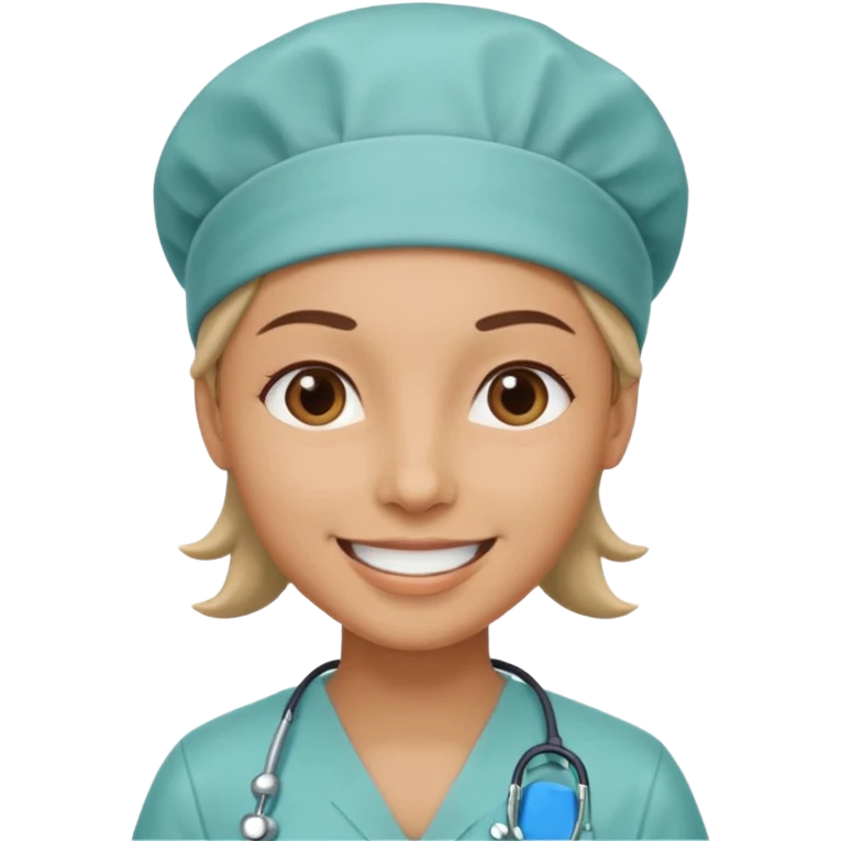 doctor with scrub hat emoji