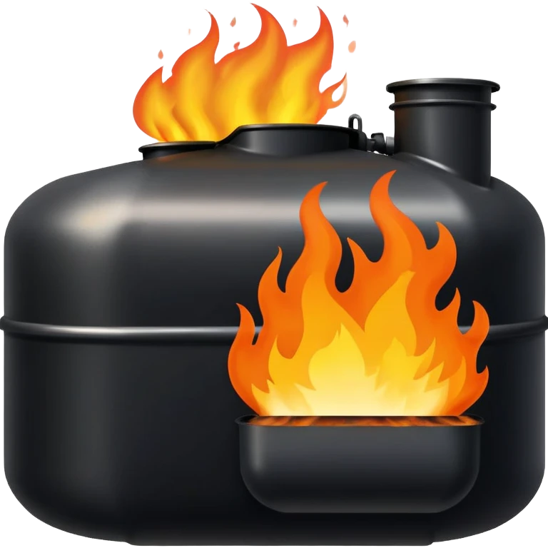 oil tank on fire emoji