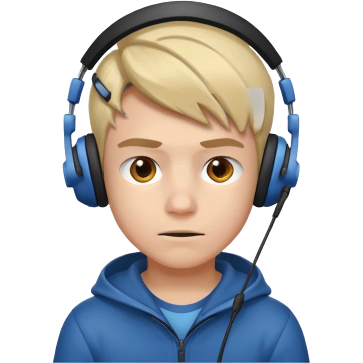 Boy gamer with headset











 emoji
