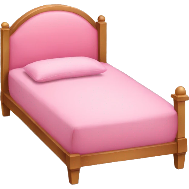Pink bed  emoji