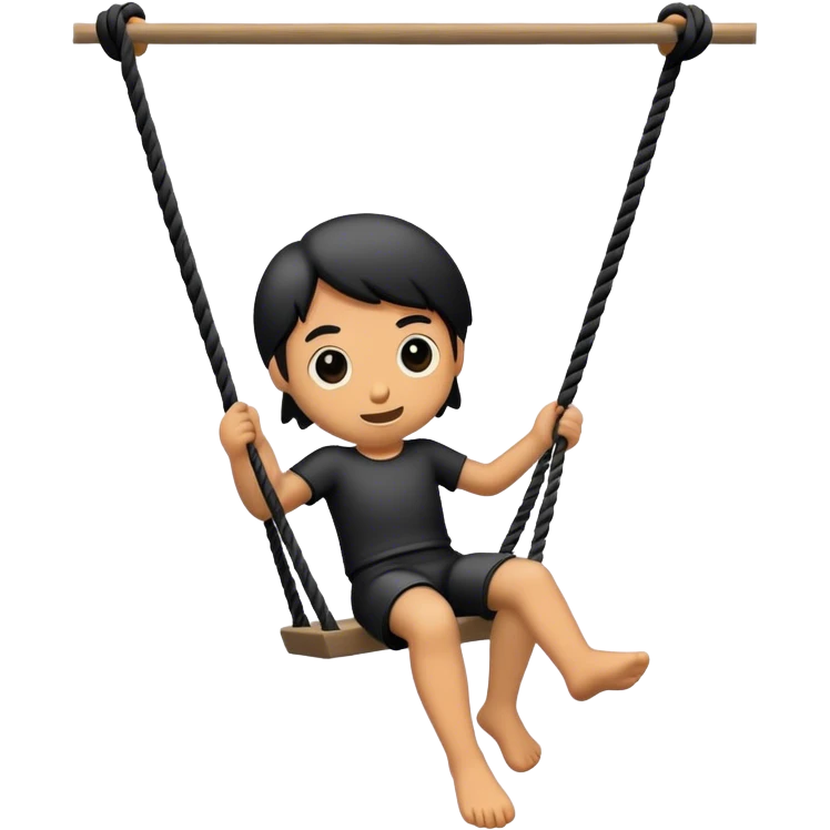 black rope swing emoji