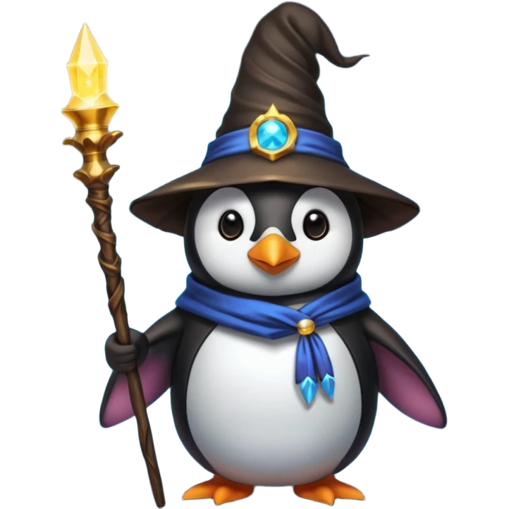 Penguin Wizard emoji