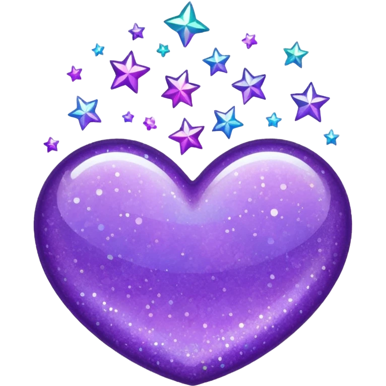 glitter purple no cancel emoji