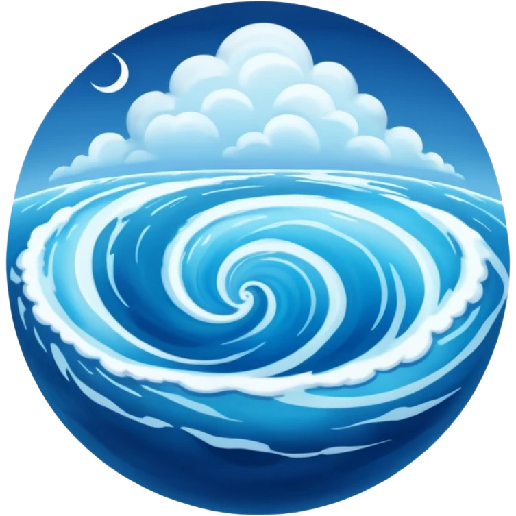 planet with a lot of water emoji