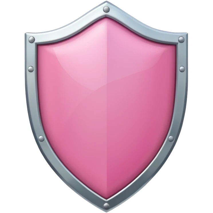pink shield with white frame emoji