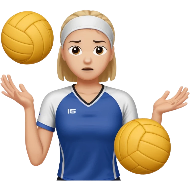 Me hating volleyball practice emoji