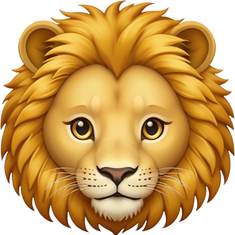friendly lion face emoji