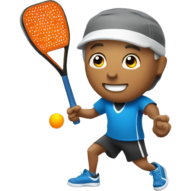 Man playing pickleball emoji