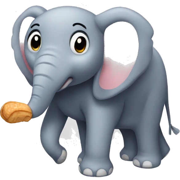 elephant peanut emoji