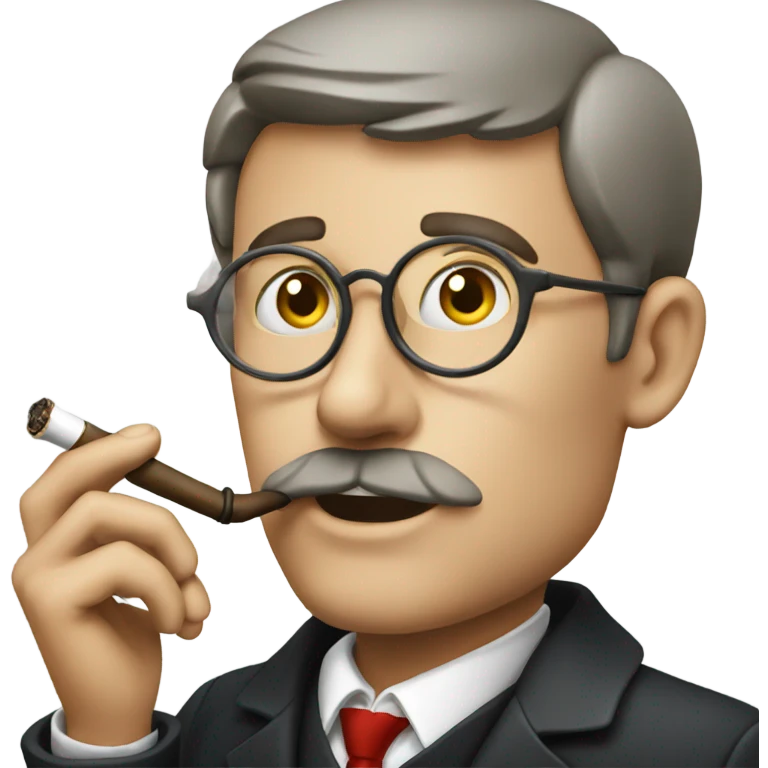 British person smoking a pipe emoji