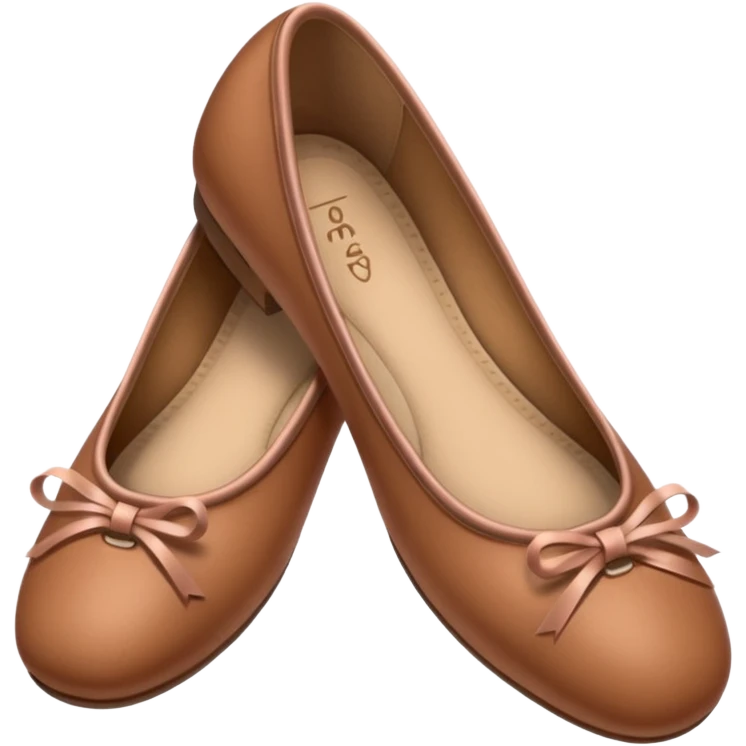 Brown ballerina shoes emoji