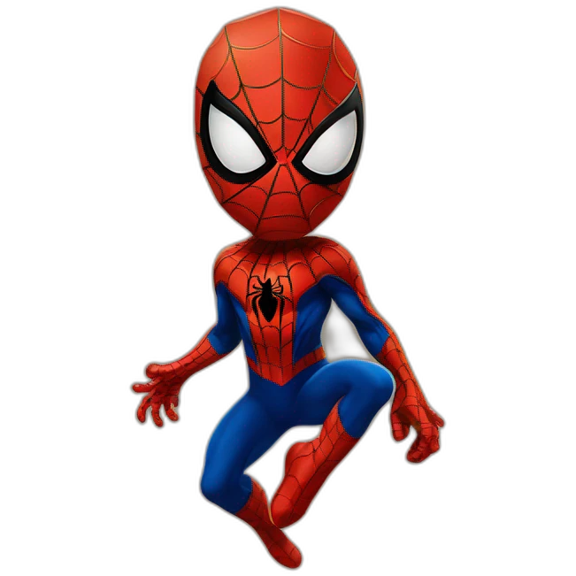 Spiderman sur toile emoji