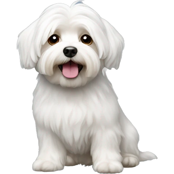 Bichon Havanese dog emoji