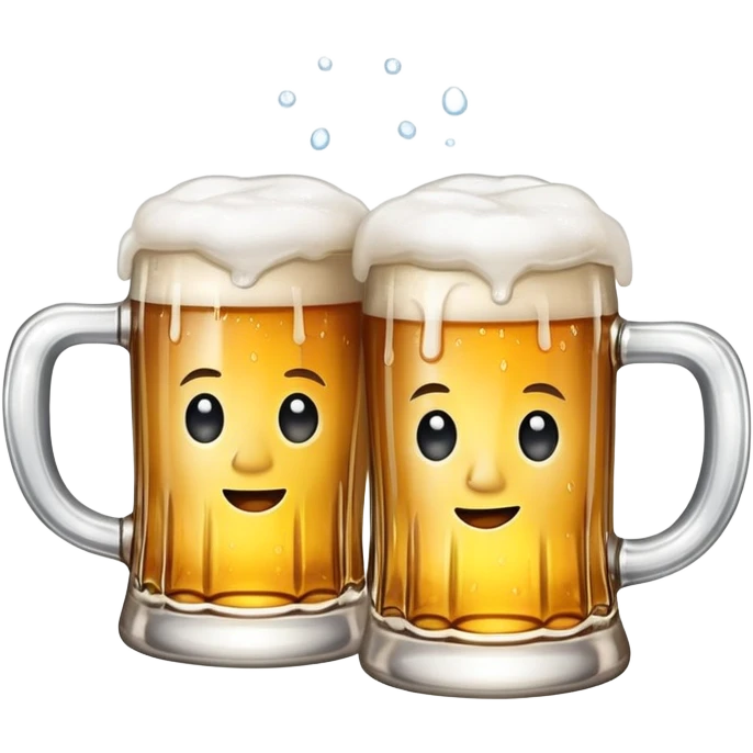 two clinking beer mugs emoji