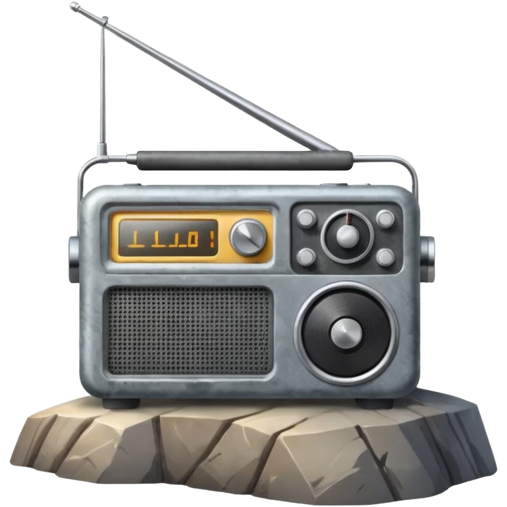 radio over a mountain emoji