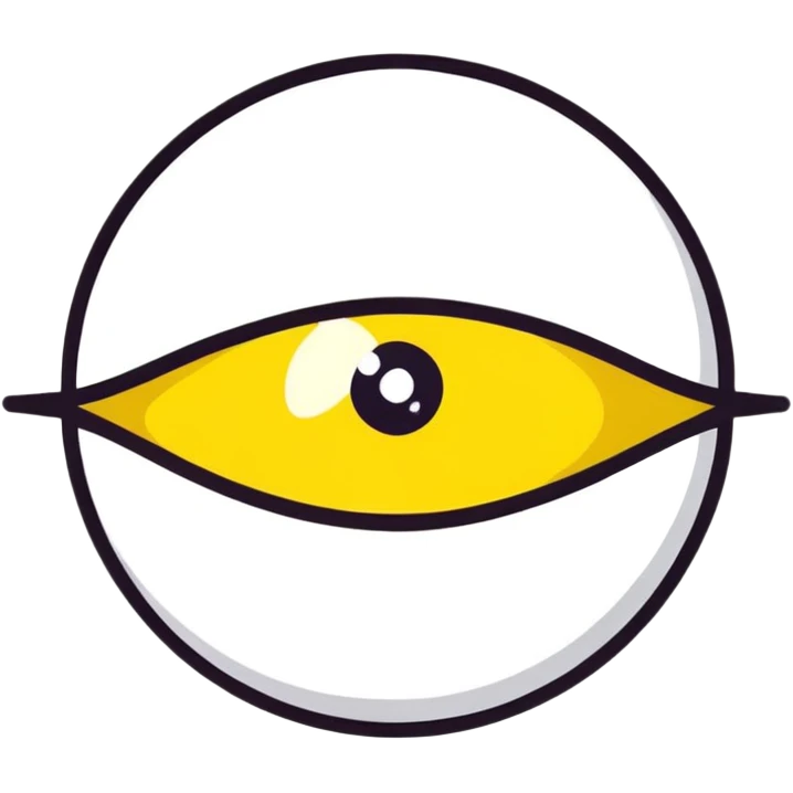 Yellow eye with star at center emoji