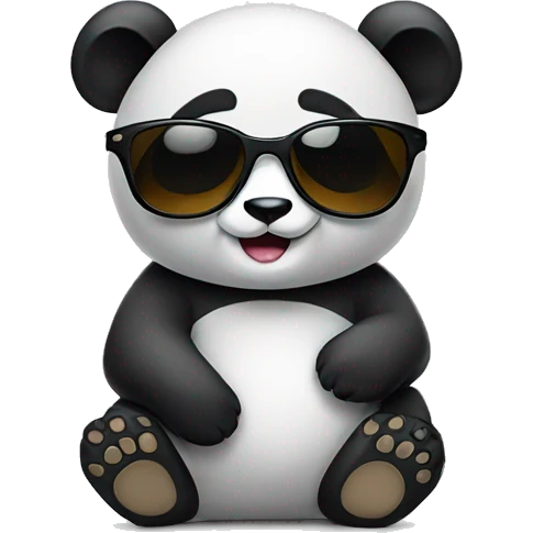 panda with sunglasse emoji