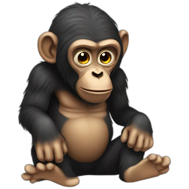 hypnotized ape emoji