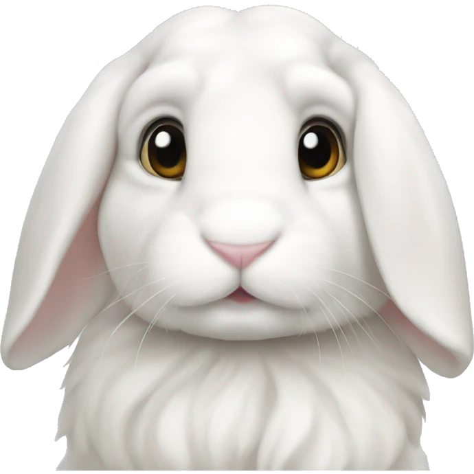 white lop bunny emoji